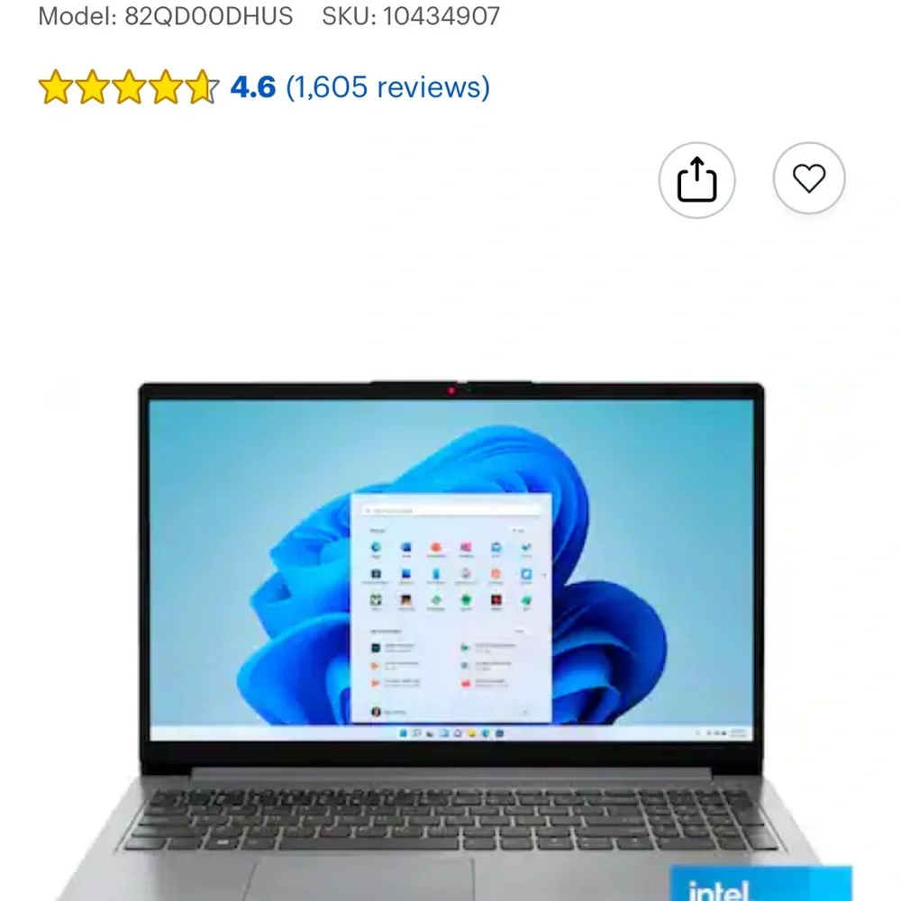 Intel Core i3 Gray Laptop
